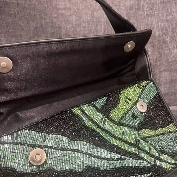 Staud Beaded Tommy Bag Green Palm - Picture 10 of 14